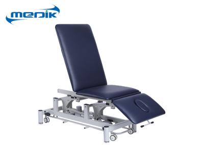 China 3 Sections Electric Medical Physician Exam Tables With Foot Switch For Clinic for sale