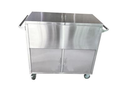 China Medical Trolley Two Door Stainless Steel Case Carts For CSSD for sale