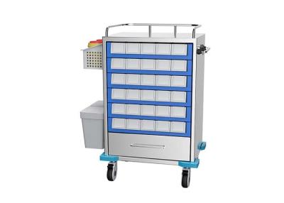 Chine Accident d'hôpital/fournitures médicaux d'ABS chariot d'instrument avec des poubelles de médicament à vendre