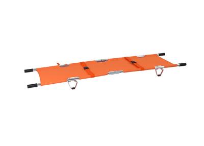 China Oxford Fabric Aluminum Alloy Ambulance Rescue Four Fold Stretcher for sale