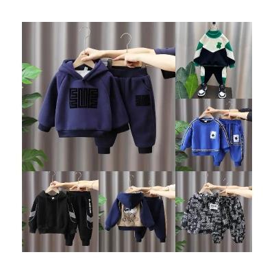 China Casual Boys' autumn and winter suit Western cotton children's new two-piece Casual wear for sale