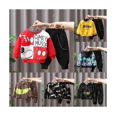 China Casual High quality autumn and winter children's set, children's long sleeved customized t-shirt with long pants, children's set for sale