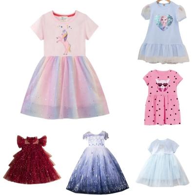 China Anti-wrinkle Children's girls wedding gown dress princess evening party dress flower girl dress for sale