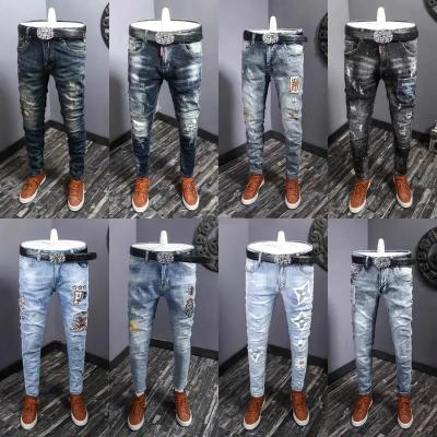 China QUICK DRY 2023 Fashion pants Blue special he-men jeans Loose pants fashion men's jeans for sale