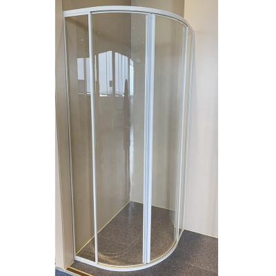 China With Frame High Strength Corrosion Glass Shower Enclosure Curved Tempered Glass Bath Screens Shower Enclosure for sale