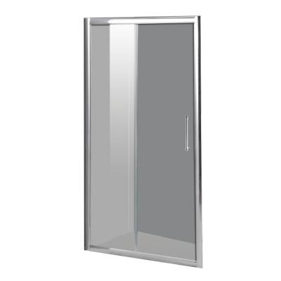 China With Frame 2019 Easy Install 4 Side Aluminum Frame One Fixed One Sliding Shower Door for sale