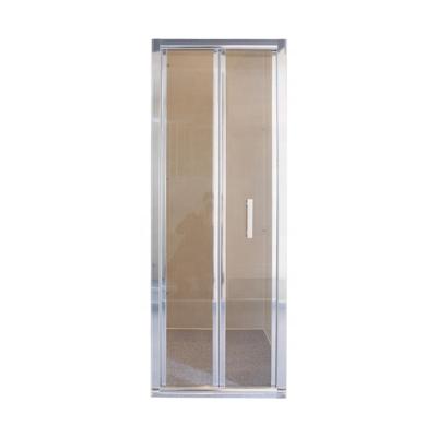 China With Frame Korean Hot Selling Small Bathroom Use 6mm Tempered Glass Screen Customized Design Foldable Shower Door for sale