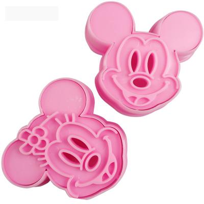 China 2 Pcs DIY Biscuit Cake Cake Rice Ball Mold Sustainable Baking Three-Dimensional Mold Mickey Cake Mold for sale