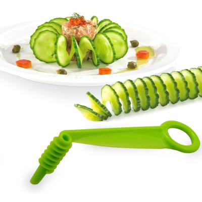 China Viable Spiral Slicer Blade Hand Slicer Cutter Cucumber Cucumber Potato Vegetable Tools Spirals Knife Kitchen Tools for sale