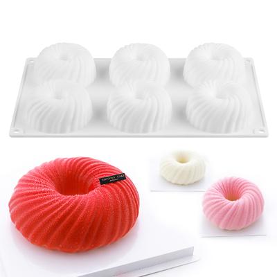 China 3D Stocked Weave Yarn Ball Mousse Mold Silicone Baking Molds Wire Dot Cake Mold for sale