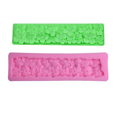 China Clover Flower Skirt Cake Mold Wedding Cake Silicone Fondant Mold Tool Cake Baking Tool for sale