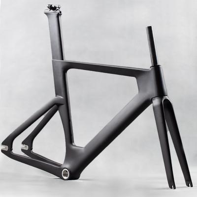 China Road Bikes Fixed Speed ​​Bike Frame BXT Full Carbon Frame BSA Full Carbon Fixed Speed ​​Bike Frames 700c Single Stiff Frame 49/51/54/57cm for sale