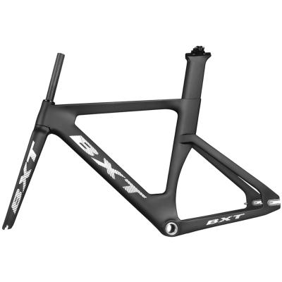 China Road Bike BXT 2020 New Full Carbon Track Frame With Fork Seatpost T800 Fixed Speed ​​Carbon Track Bike Frameset Used To Race Bike Frame for sale