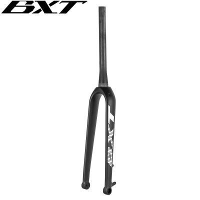 China Road Bikes Carbon Mountain Bike Fork 27.5er Disc Brake Road Bike Carbon Fork 700C Through M15 MTB Axle Tapered Full Carbon Gravel Bicycle Fork for sale