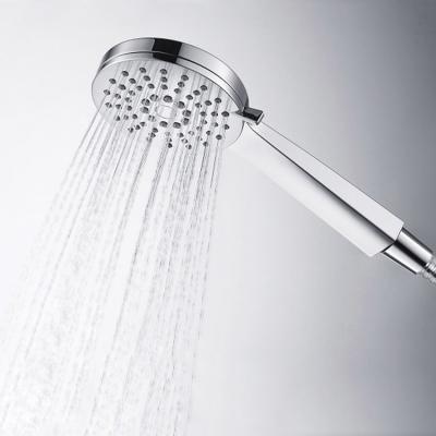 China Without Ware White Sanitary Ware ABS Chrome Bathroom Diverter Plastic Water Saving Shower Head for sale