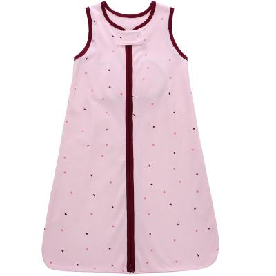 China Adiathermic Breathable Custom Breathable Organic Cotton Summer 1.0 Newborn Baby Sleeping Bags for sale