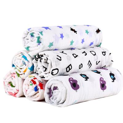 China Wholesale 100% Cotton Baby Muslin Blankets Anti-Pull Muslin Wraps Blankets Baby Blanket Wrap Super Soft for sale