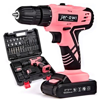 China Professional Mini Mechanic Pocket Repair Pink Phone Mobile Electrical Cordless Drill Power Tool Kit Socket Set for sale