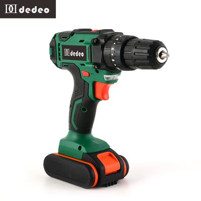 China Power Tool Combo Wrench Set 18v Box 20v Drilling Machines Two Lithium Battery Cordless Drill With Light for sale