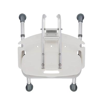 China Convenient European Style Bathroom Chair And Aluminum Foldable Elder Shower Stool Chair Bathroom for sale