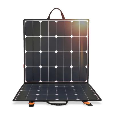 China 100W Portable Solar Module Folding Solar Panel Solar Covering Charger for Outdoor Camping Energy Charging 51*52*2cm for sale