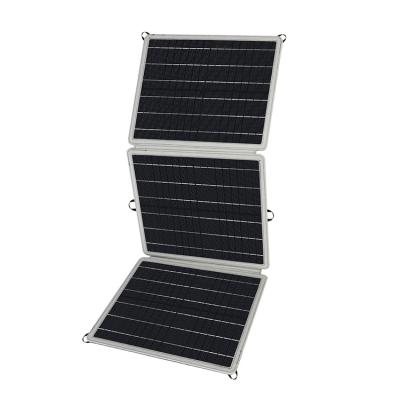 China High Efficiency Sunpower 60W Monocrystalline Silicon Folding Solar Cell Portable Charger Panel Solar Power Camping Blanket for sale