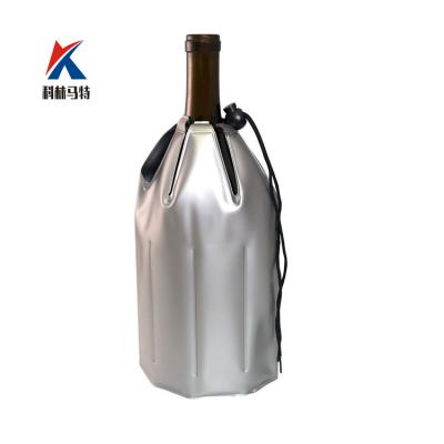 China Fashionable Quick Ice Wine Bottle Cooler Filling Gel Wine Bag Beer Bottle Cooler for sale