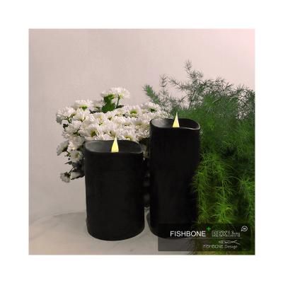 China Flameless Upgrade Homes and Gardens LED Flameless Motion Flame Pillar Candle, 3.5x6