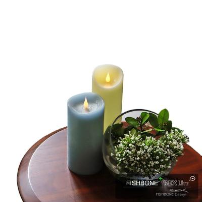 China Flameless Flameless Motion Flame Pillar Candle Upgrade Homes and Gardens LED Candle, 3x5