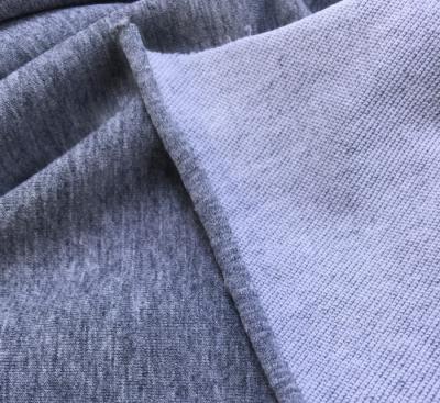 China 40s combed cotton super thermal for casual sportwear hoodie and suit twill interloop lycra knitted fabric for sale