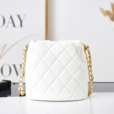 China Luxury Handbags Vintage Manufacturer Fashion Brand Designer Custom Famous Handbags Women's Shoulder Folded Messenger Ladies Bucket Bag for sale