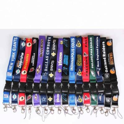 China Wholesale Custom Card Holder American Football NFL Team Neck Strap Lanyard ID Card Key Chain Holder Lanyards for sale