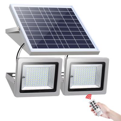 China Hooree SL-388A 36W LED Floodlight Outdoor Waterproof Solar Solar Led Dusk Unborn Flood Light Sensor Outdoor Two Lamps for sale