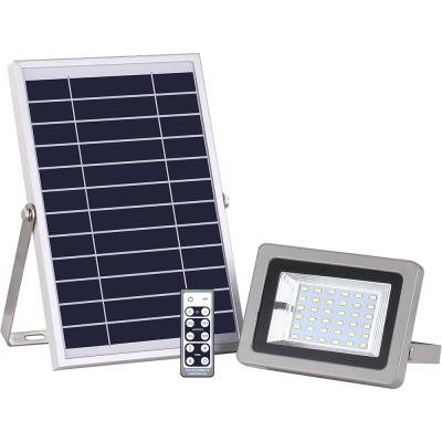 China LANDSCAPE SL-386A 18W patented infrared remote control everbright solar floodlight is used for exterior roof for sale