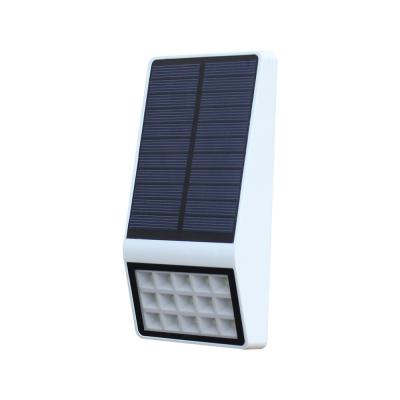 China Garden Hooree SL-860A 15 Led Solar Outdoor Led Garden Light IP65 Wall Lamp for sale