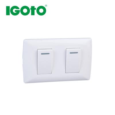 China L1021S Residential/General Purpose American Standard Wall Electrical Switch for House 1 Band 2 for sale