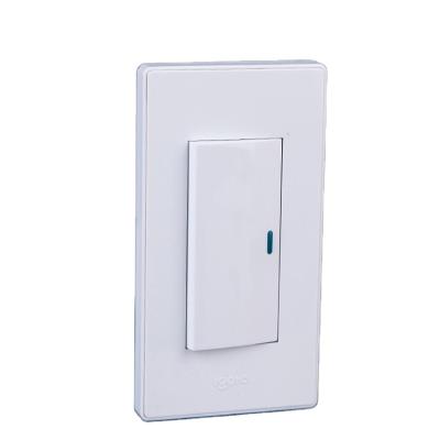 China A Strip Switch Igoto Style A511 1gang Push Button American Electric Light Wall Switch for sale