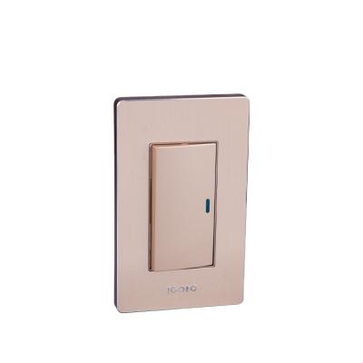 China Household And Similar Goals Igoto America Style Brushed Plate Door Bell Wall Switch for sale