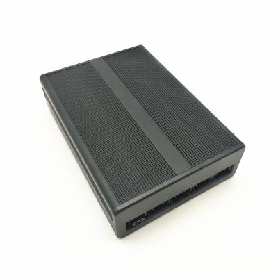 China Aluminum Self-developed Small Black Anodize Extrusion Profile / Aluminum Housing / Enclosure For Telecom Control Box for sale