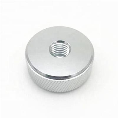 China Aluminum precision custom CNC turned knurled aluminum knobs, knurled handles, and knurled parts for sale