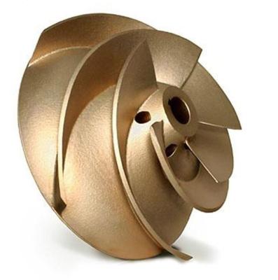 China Custom 5 Blade Brass Impeller Casting Die CNC Machining Service for sale