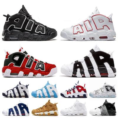 China Cushioning 2022 hot new brand fashionable uptempo mens womens basketball shoes varsity bulls red black hoops pack sneakers outdoor sports shoes for sale