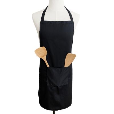 China Cotton Custom Design Twill Cleaner 100% Cotton Laundry Apron Bib With Front Pocket for sale