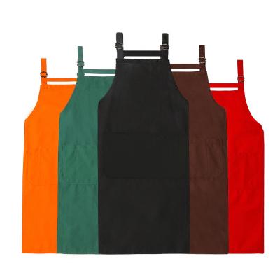 China China Manufacturer Custom Cotton 100% Cotton Cooking Kitchen Apron For Promotion Gifts for sale