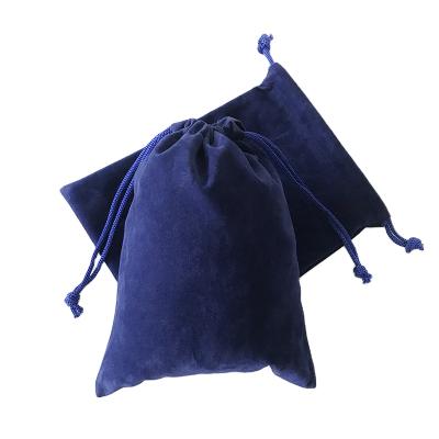 China High-Thickness Recyclable Velvet Drawstring Gift Pouch Baby Shower Thank You Velvet Bags for sale