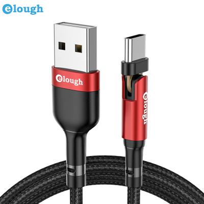 China 180Â ° Fast Rotate 3A USB Data Cable Ladekabel tipo c usb fast charging usb 3a data line 180 degree to rotate 1m nylon braided cabo 2m for xiaomi for sale