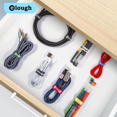 China High Quality Nylon Cable Tie Organizer Rope Management Organizer for Wire Hook and Loop Strap Tidy Adjustable Cable Ties for sale