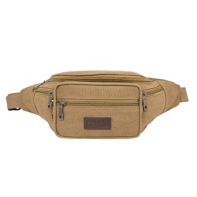 China OEM Anti-theft Hot Sale Outdoor Sports Canvas Pussy Pack Unisex Waist Bags for sale