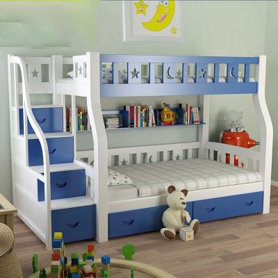 China Modern Children's Bedroom Furniture Multifunctional Style Modern Solid Wood Child Bunk Bed for sale