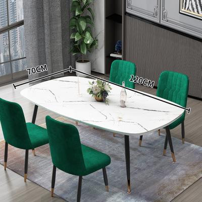 China Foldable hot sale modern style dining table set low price dining room furniture modern dining room table for sale